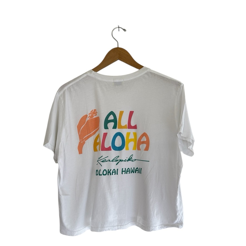 Kealopiko All Aloha cropped tee
